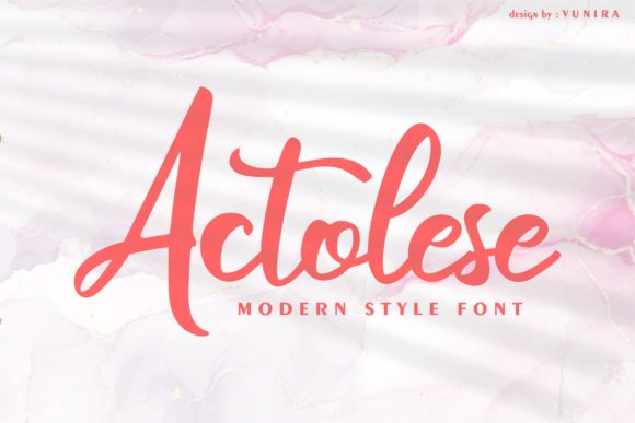 Actolese: A Handwritten Font for Elegant Web Design