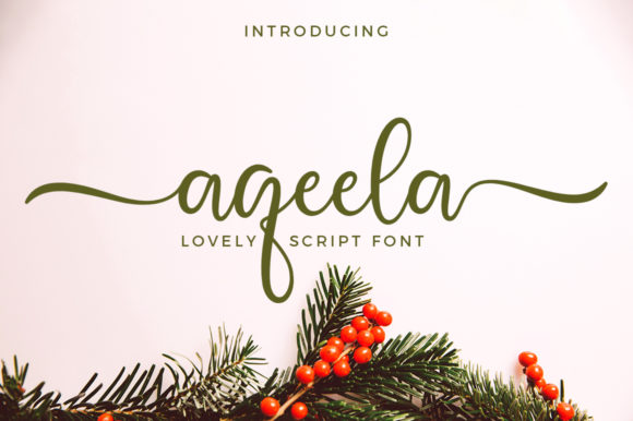 Aqeela Script Font for Elegant Branding and Creative Projects