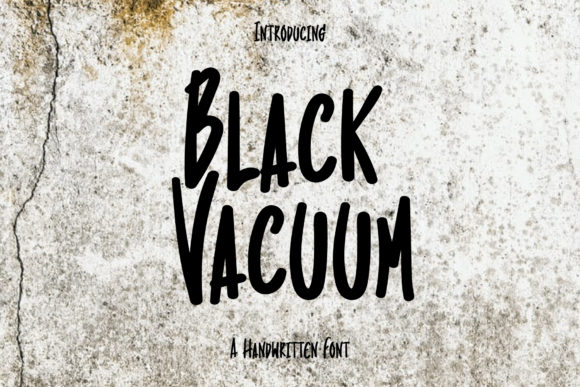 Black Vacuum: A Handwritten Font for Casual Branding Projects