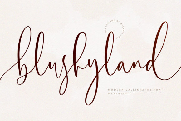 Blushyland: A Modern Script Font for Creative Campaigns