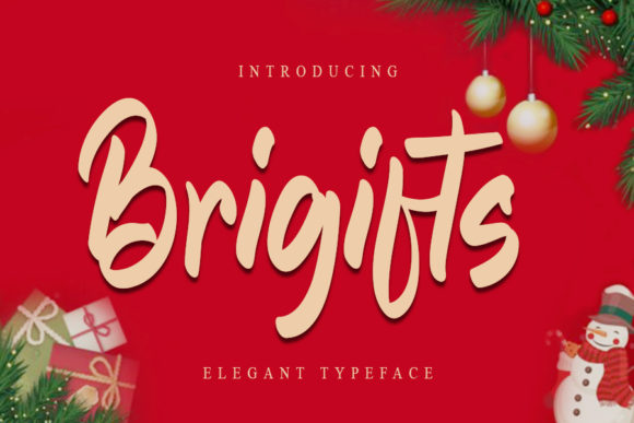 Brigifts: A Cheerful Script Font for Creative Makers