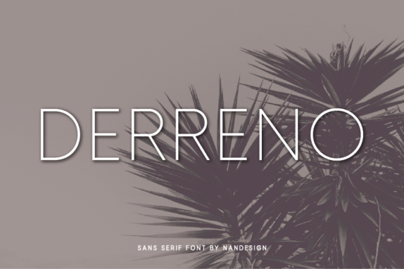 Derreno: A Minimal Sans Serif Font for Modern Branding