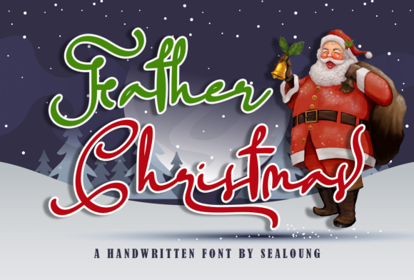Father Christmas Font for Elegant Branding and Design