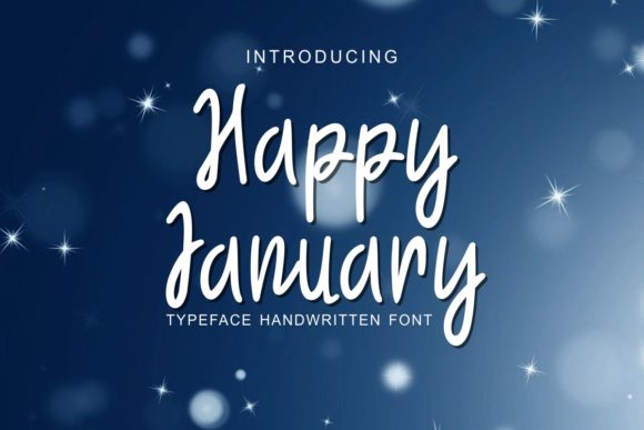 Happy January: A Script Handwritten Font for Creative Editorial Design