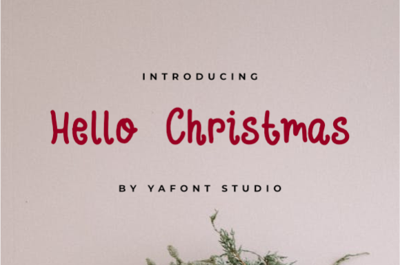 Hellow Christmas Font for Festive Campaign Designs