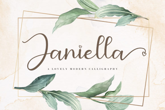 Janiella: A Romantic Font for Branding and Design
