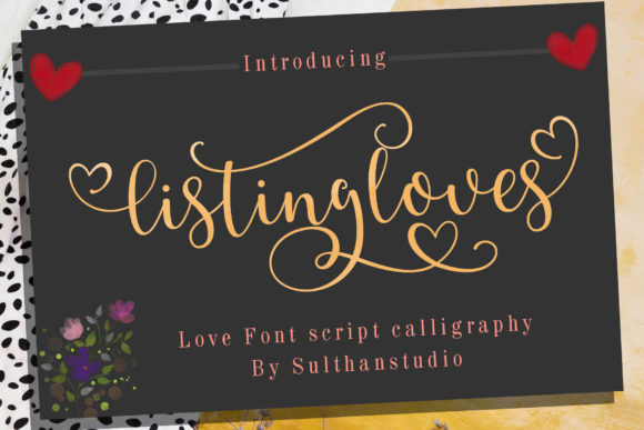 Listing Loves: A Script Handwritten Font for Creative Branding