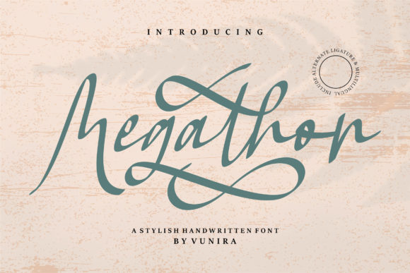 Megathon: The Sweet Script Font for Romantic Campaigns