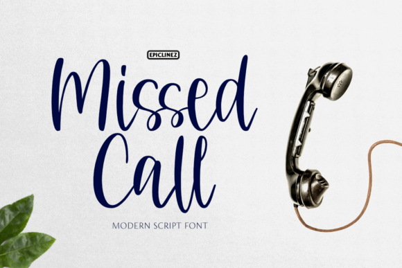 Missed Call: A Handwritten Font for Creative Branding