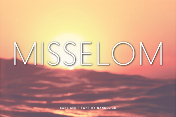 Misselom: The Minimalist Sans Serif Font for Sharp Campaign Designs