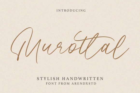 Murottal: A Script Handwritten Font for Creative Product Design