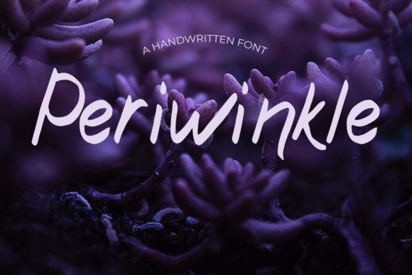 Periwinkle: A Handwritten Font for Creative Projects