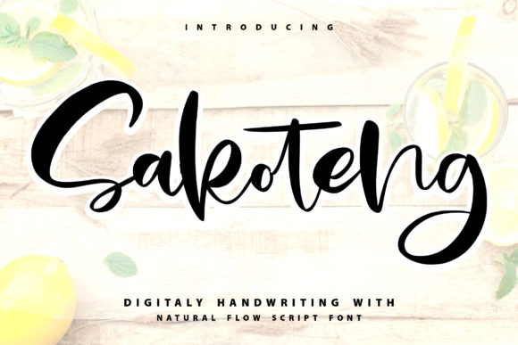 Sakoteng: A Handwritten Font for Bold Digital Design