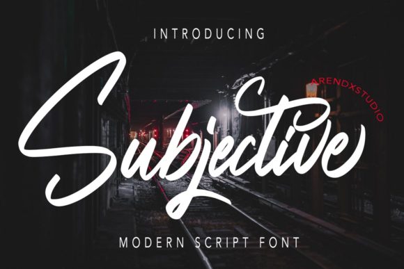 Subjective: The Script Handwritten Font That Elevates Your Brand