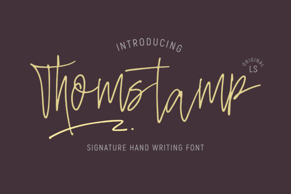 Thomstamp: A Stylish Font for Polished Branding
