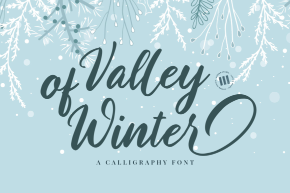 Valley of Winter: A Timeless Script Font for Elegant Branding