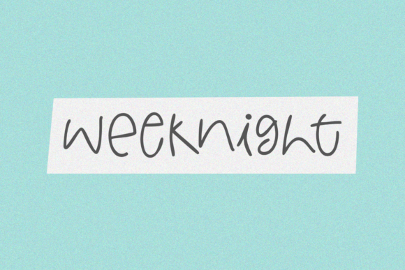 Weeknight Font for Branding and Creative Projects